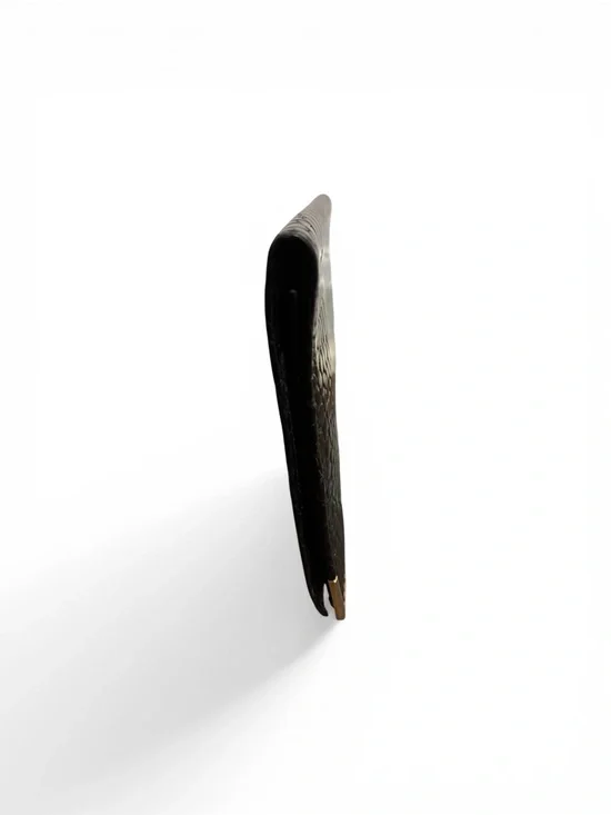 Celine Black Croc Embossed Leather Bifold Wallet | Gold Hardware - Picture 3 of 6